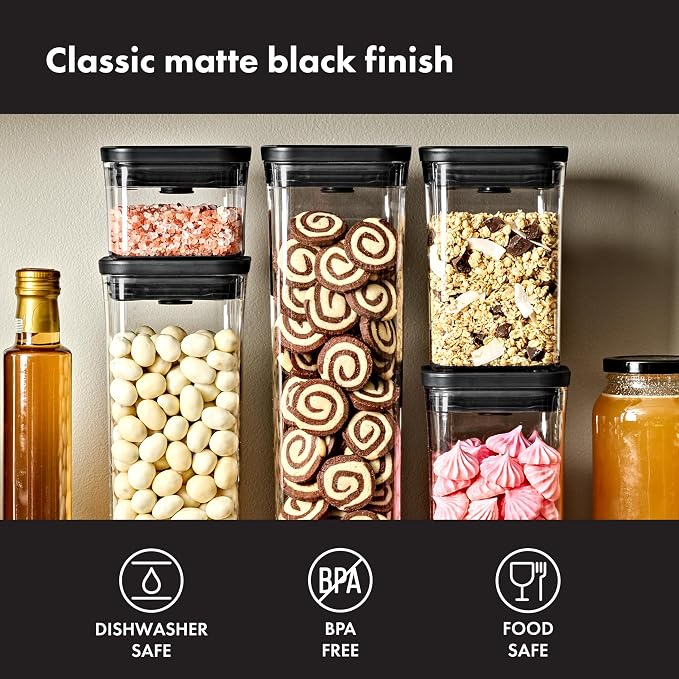 OXO Good Grips 5 Piece Matte Pop Container Set - Matte Black - Image 2