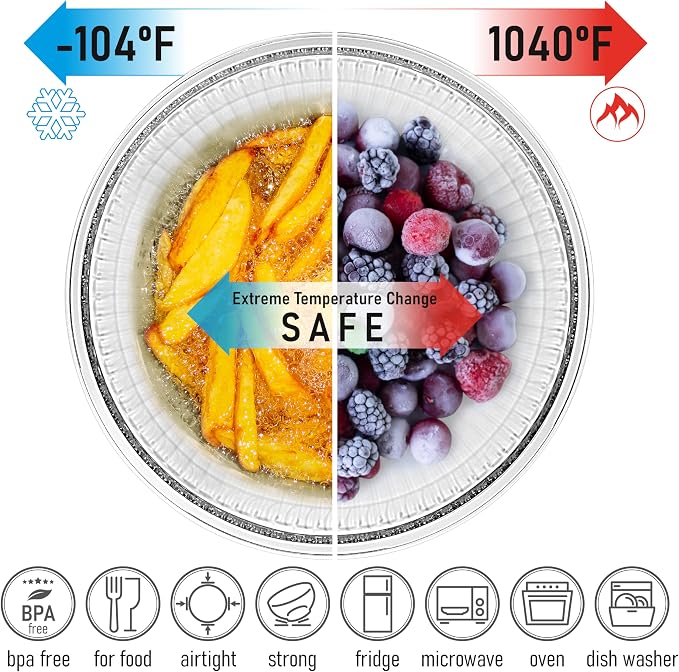 Set of 3 Stackable Space-Saving Nesting Glass Salad Bowls with Acacia Lids for Foodprep, Storage, Baking, Mixing & Cooking - Microwave Safe Durable Inert Borosilicate Glass - Image 3