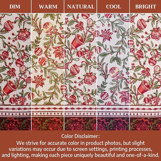 Maison d' Hermine Cloth Napkins Set of 4 Reusable 100% Cotton (20" x 20") | Everyday Square Napkins Cloth Washable Dinner Wedding Restaurant Hotel Kitchen Thanksgiving Christmas - Reveillon Au Jardin - Image 6
