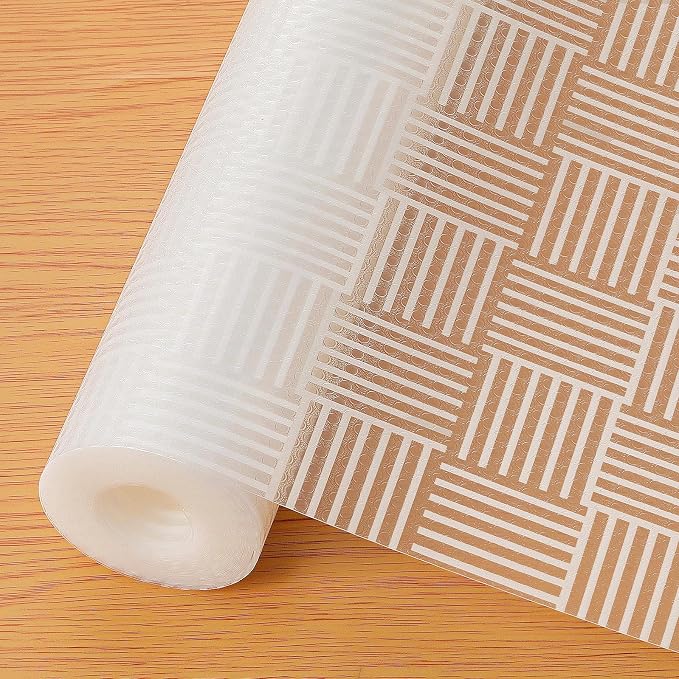 Cooyes Shelf and Drawer Liner for Kitchen Cabinets – Non-Adhesive, Waterproof, Non-Slip Cabinet Liners for Scratch Protection, Desk, Refrigerator, Shelves, Drawers with Modern Pattern by Cooyes
