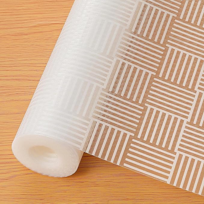 Cooyes Shelf and Drawer Liner for Kitchen Cabinets – Non-Adhesive, Waterproof, Non-Slip Cabinet Liners for Scratch Protection, Desk, Refrigerator, Shelves, Drawers with Modern Pattern by Cooyes