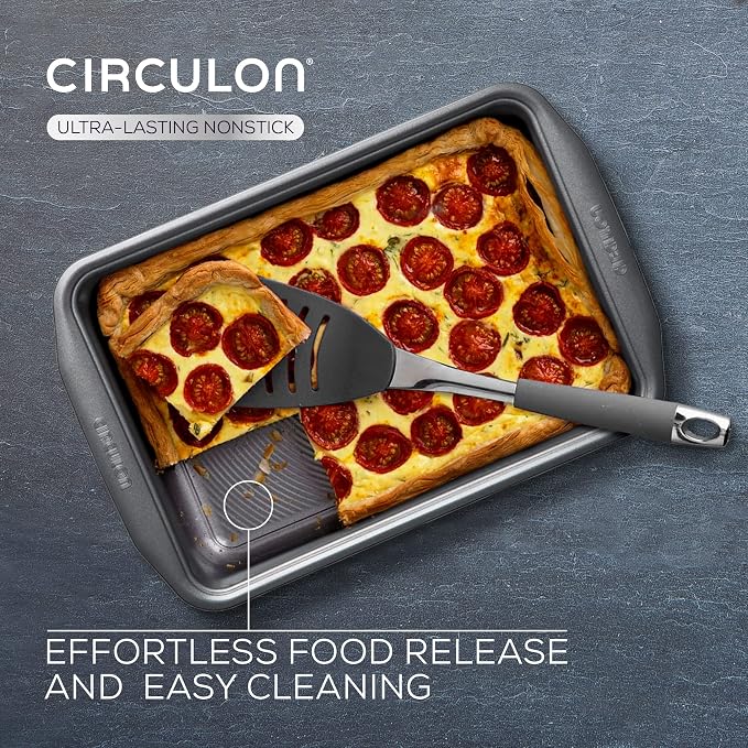 Circulon Momentum Bakeware Carbon Steel 37 cm x 34 cm Non-Stick Square Oven Tray - Grey - Image 6