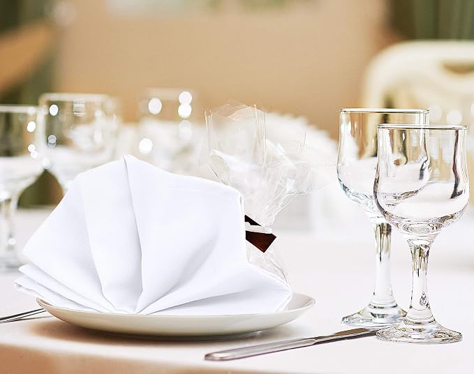 Utopia Kitchen Cotton Blend White Cloth Napkins [12 Pack, 20x20 Inch] | Absorbent Washable and Reusable for Dinner, Restaurant, Lunch, Wedding and Hotel - Image 7