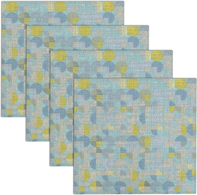 RUVANTI Cloth Napkins Set of 6 Cotton 100%, 18x18 Inches Napkins Cloth Washable, Soft, Absorbent. Cotton Napkins for Parties, Christmas, Thanksgiving, Weddings, Dinner Napkins Cloth - Quarterly - Image 2