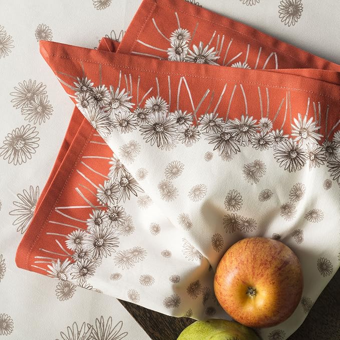 Maison d' Hermine Cloth Napkins Set of 4 Reusable 100% Cotton (20" x 20") | Everyday Square Napkins Cloth Washable Dinner Wedding Restaurant Hotel Kitchen Thanksgiving Christmas - Bagatelle - Image 8