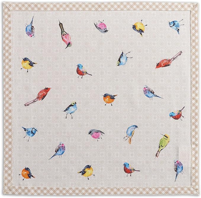 Maison d' Hermine Birdies on Wire Bundle Set 100% Cotton Set of 4 Napkins (20 Inch by 20 Inch) and Set of 4 Place Mats (13 Inch by 19 Inch) - Image 2