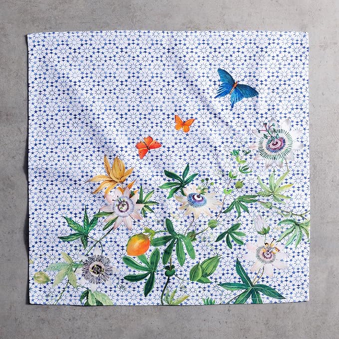 Maison d' Hermine Cloth Napkins Set of 4 Reusable 100% Cotton (20" x 20") | Everyday Square Napkins Cloth Washable Dinner Party Wedding Restaurant Hotel Kitchen Spring Summer - Passiflora - Image 8
