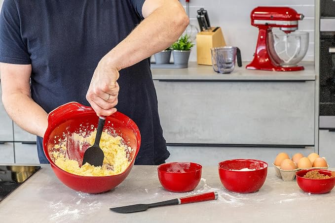 KitchenAid KQG437OHERE 2pc Silicone Spatula Set – Empire Red - Image 4