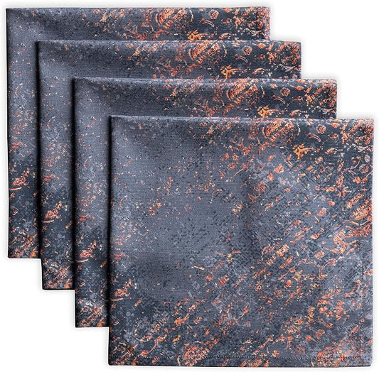 Maison d' Hermine Cloth Napkins Set of 4 Reusable 100% Cotton (20" x 20") | Everyday Square Napkins Cloth Washable Dinner Wedding Restaurant Hotel Kitchen Thanksgiving Christmas - Imperfection by MaisondHermine