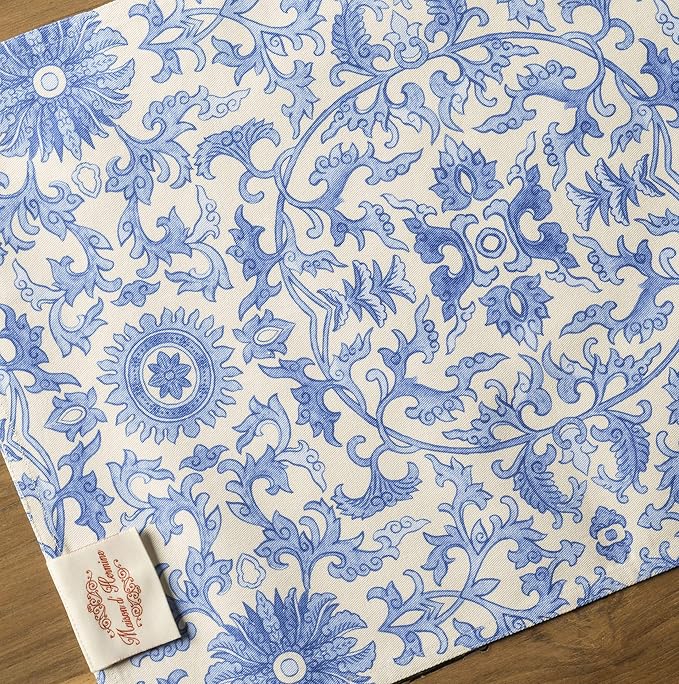 Maison d' Hermine Canton Bundle Set 100% Cotton Set of 4 Napkins (20 Inch by 20 Inch) and Set of 4 Place Mats (13 Inch by 19 Inch) - Image 6