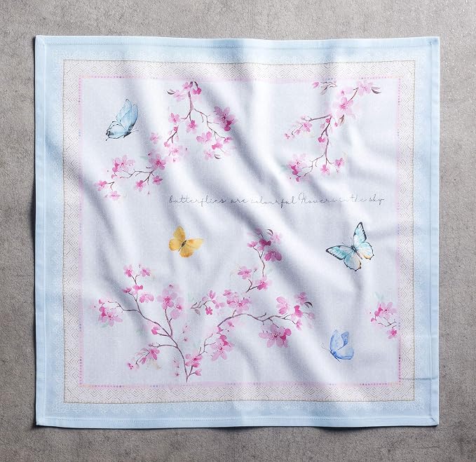 Maison d' Hermine Blossom in Spring Bundle Set 100% Cotton Set of 4 Napkins (20 Inch by 20 Inch) and Set of 4 Place Mats (13 Inch by 19 Inch) - Image 3