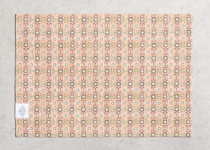 Maison d' Hermine Ispahan Bundle Set 100% Cotton Set of 4 Napkins (20 Inch by 20 Inch) and Set of 4 Place Mats (13 Inch by 19 Inch) - Image 7