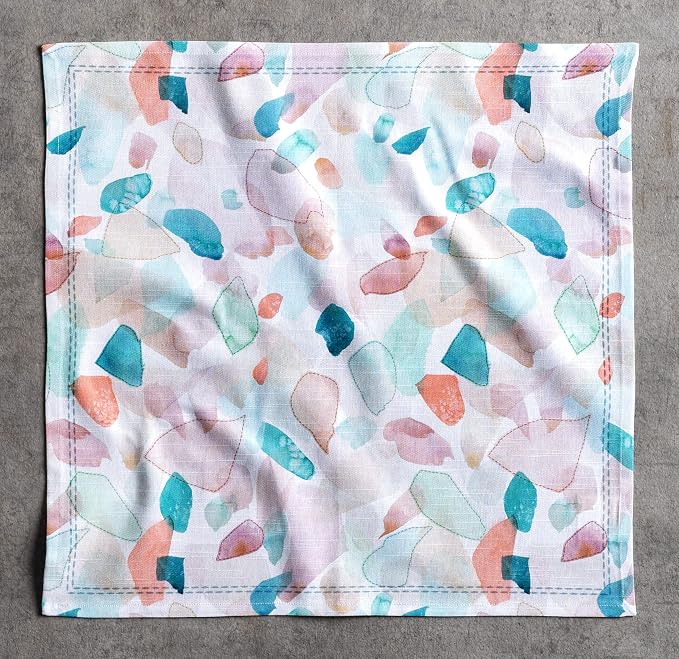 Maison d' Hermine Cloth Napkins Set of 4 Reusable 100% Cotton (20" x 20") | Everyday Square Napkins Cloth Washable Dinner Party Wedding Restaurant Hotel Kitchen Spring Summer - Summer Picnic - Image 8