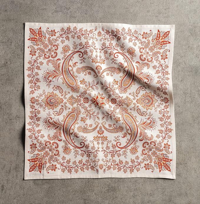 Maison d' Hermine Cloth Napkins Set of 4 Reusable 100% Cotton (20" x 20") | Everyday Square Napkins Cloth Washable Dinner Wedding Restaurant Hotel Kitchen Thanksgiving Christmas - Cachemire - Image 7