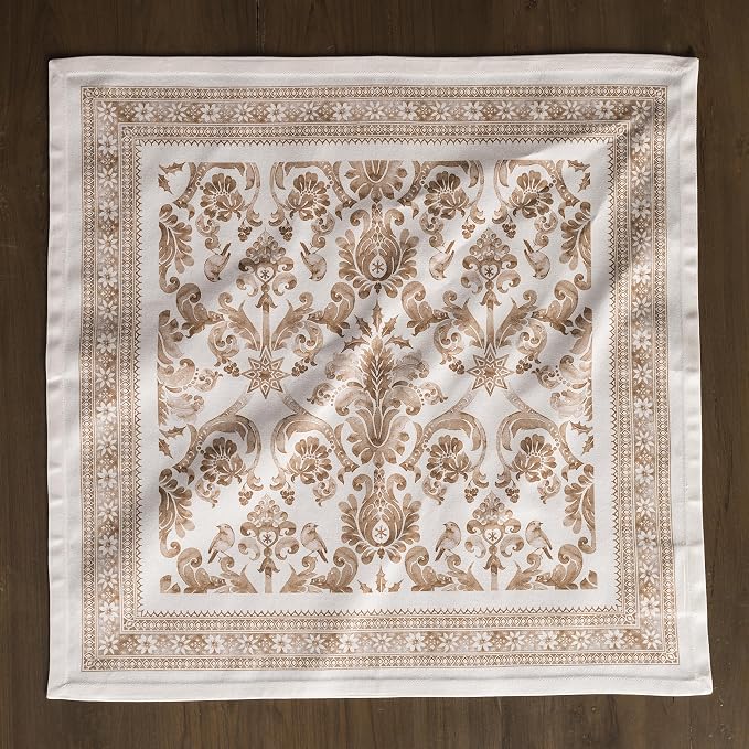 Maison d' Hermine Cloth Napkins Set of 4 Reusable 100% Cotton (20" x 20") | Everyday Square Napkins Cloth Washable Dinner Wedding Restaurant Hotel Kitchen Thanksgiving Christmas - Allure - Image 7