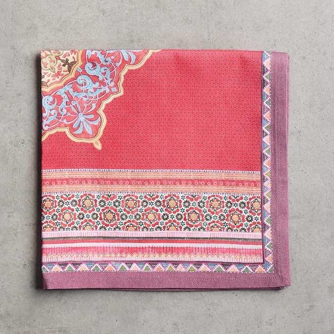 Maison d' Hermine Ispahan Bundle Set 100% Cotton Set of 4 Napkins (20 Inch by 20 Inch) and Set of 4 Place Mats (13 Inch by 19 Inch) - Image 6