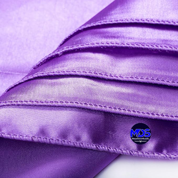 Set of 100 PCS Satin Napkin 12x12 Inch Square, Dinner Table Napkins for Wedding, Bulk Silky Sateen Cloth Napkins for Restaurant Banquet Graduation Birthday Party Decoration - Lavender - Image 4