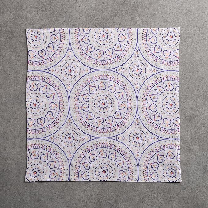 Maison d' Hermine Cloth Napkins Set of 4 Reusable 100% Cotton (20" x 20") | Everyday Square Napkins Cloth Washable Dinner Party Wedding Restaurant Hotel Kitchen Spring Summer - Mandala - Image 7